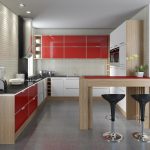 Кухня вашей мечты Красно-белая кухня полезные советы материалы характеристика размеры сочетание цветов яркие акценты на белой кухне черная мебель фото